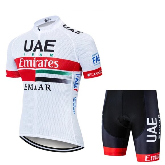 NWT UAE Cycling Jumpsuit Cycling Bodysuit Short Sleeve - Picture 2 of 10